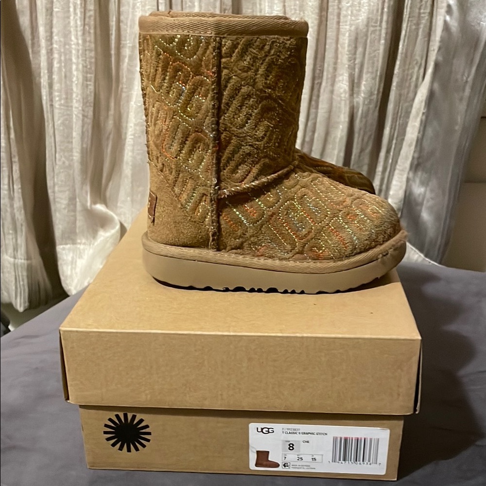 UGG Tan Quilted Boots